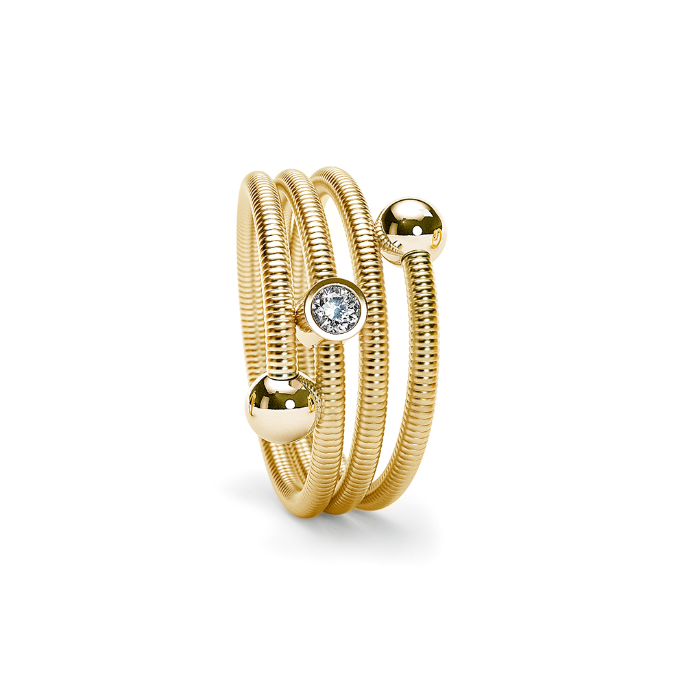 Niessing Colette C Embrace ring 3 wikkelingen met zetting Niessing Colette C Embrace ring 3 wikkelingen met zetting