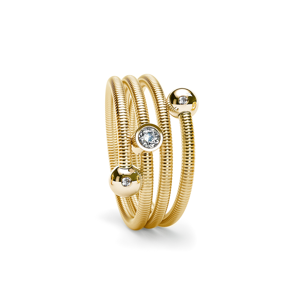 Niessing Colette C Embrace ring 3 windings with setting