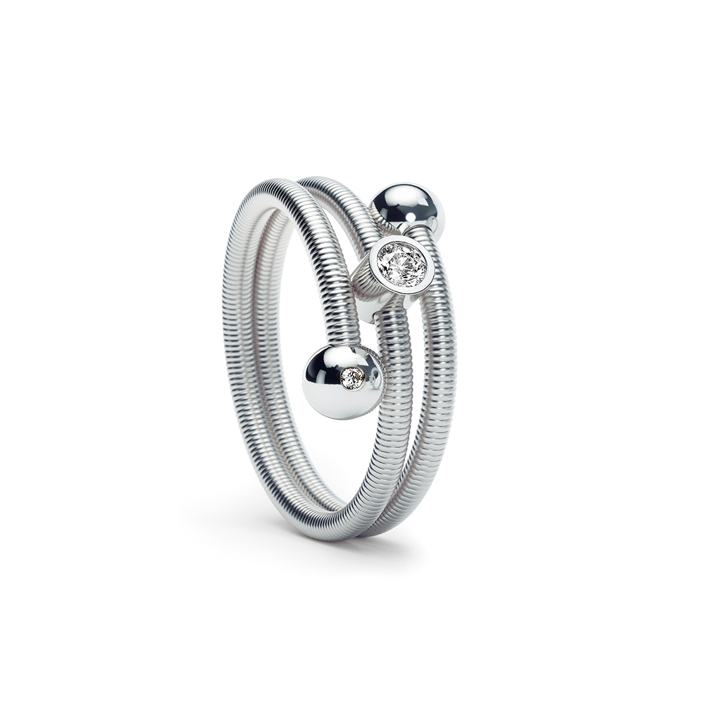 Niessing Colette C Embrace ring 2 wikkelingen met zetting