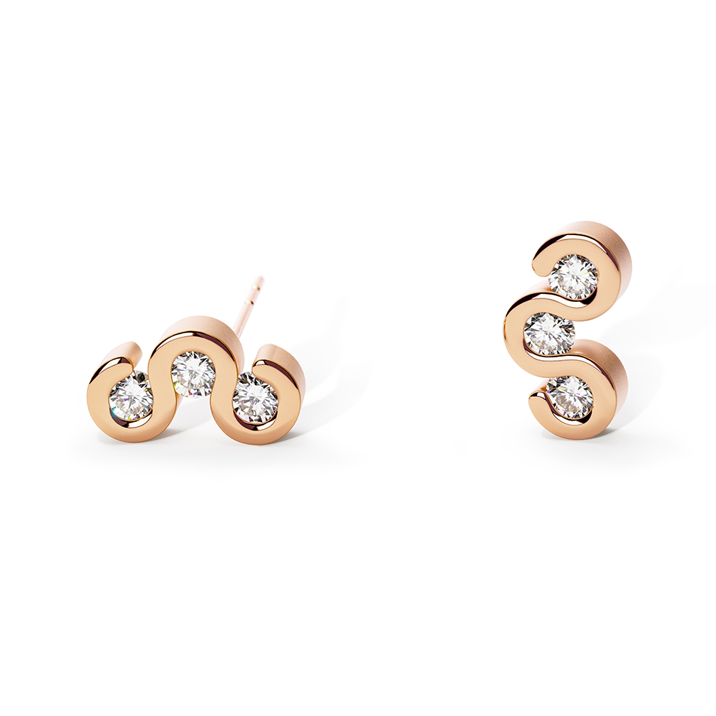 Niessing Diamond Wave earrings