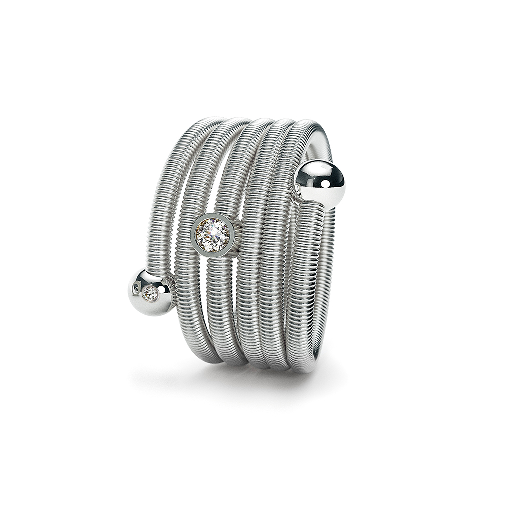 Niessing Colette C Embrace ring 5 windings with setting